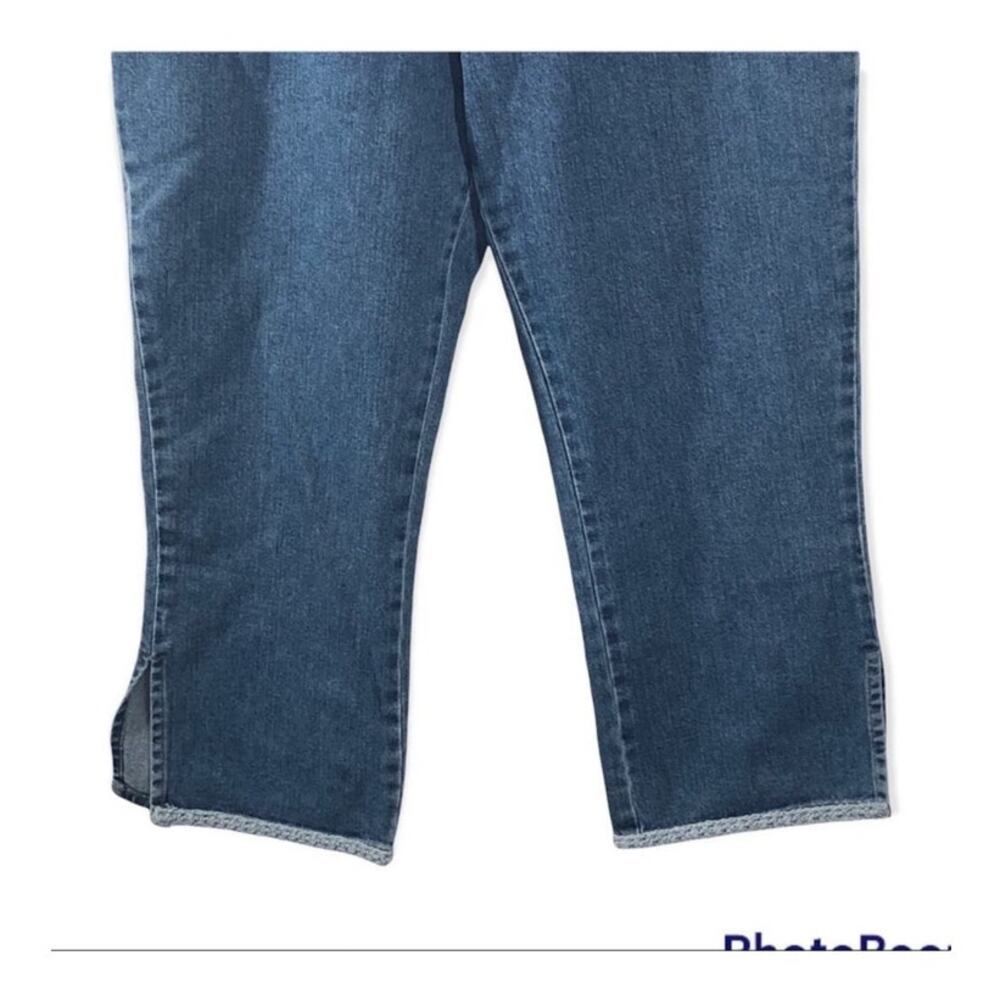 Tommy Hilfiger Vintage High-Waist Capri Mom Jeans Size 10 – Split Seam Retro - Picture 8 of 16
